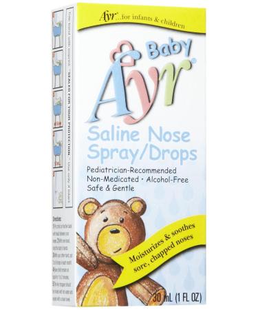 AYR Baby Saline Nasal Spray/Drops, 1 Oz 1 Fl Oz (Pack of 1)