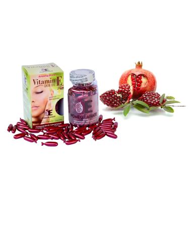 Shop EasyComforts Pomegranate Skin Oil Capsules - 90 Count for Radiant Skin | International Shipping Available - Buy Online on GoSupps.com