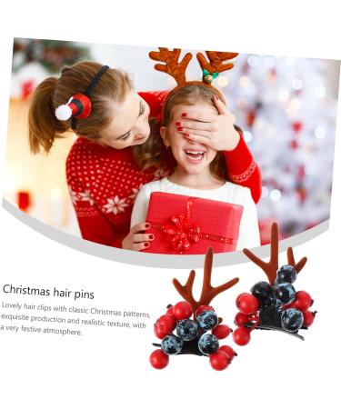 minkissy 1 Pair Christmas Antler Hair Clip Deer Horn Barrettes Hair Accessory Xmas Hair Clip Kids Hairpins Reindeer Hair Clip Christmas Hair Clips Kids Tiara Toddler Hair Piece Alloy Miss - Buy Online on GoSupps.com