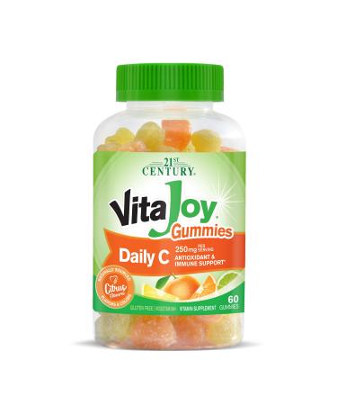 21st Century VitaJoy Daily C Gummies Citrus Flavors 250 mg 60 Vegetarian Gummies