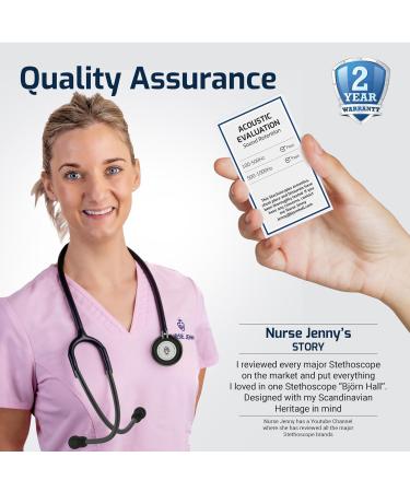 Scandinavian Classic Matte Black Stethoscope - Lightweight 5.1oz Dual Head Chestpiece 29in Black Tube for Nursing - Buy Online on GoSupps.com