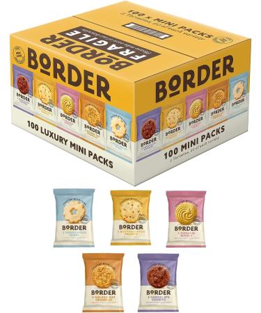 Borders Mini Pack Assorted Biscuits (5 Variety) 100 x 2 Bisc (1 Box) - Buy Online on GoSupps.com