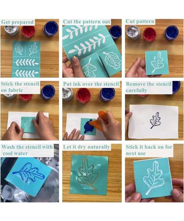 OLYCRAFT Self-Adhesive Silk Screen Printing Stencil - Dandelion Theme - Reusable Mesh Transfer Stencil for Wood, T-Shirt Fabric Decor - 7.7x5.5 Inch (2 Pcs) - Buy Online on GoSupps.com