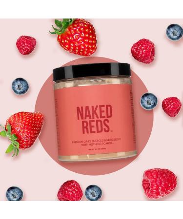 NAKED Reds Superfood Powder - Healthy Energizing Polyphenol Fruit Powder Mix No Fillers No Additives Vegan Non-GMO Gluten Free - 28 Servings - Buy Online on GoSupps.com