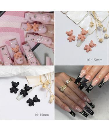 YOSOMK 64 PCS 3D Bear Nail Art Charms Resin | Cute Kawaii Nails Supplies - Buy Online on GoSupps.com