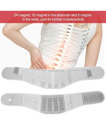 Middle-aged And Elderly Self-Heating Lumbar/Waist/Lower Back Supports Brace Belt Physiotherapy Massagers With 24Pcs Magnets For Men Women Relief Back Pain (Color : Gray Size : XXL/XX-Large) Gray XXL/XX-Large - Buy Online on GoSupps.com