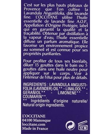 L'Occitane Lavender Essential Oil 0.16 Fl Oz - Haute-Provence | Pure & Natural - Buy Online on GoSupps.com