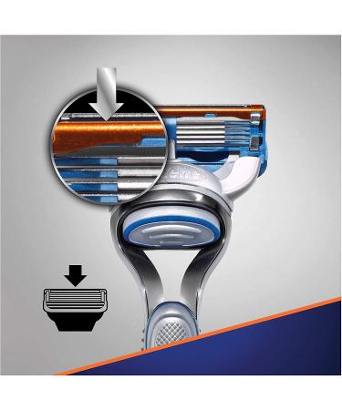 Buy Gillette Fusion 5 Razor for Men with Trimmer Blade & Lubricated Coating | 5 Razor Blades Included - International Shipping Available - Buy Online on GoSupps.com