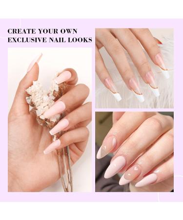 Saviland French Nail Stamper - 14PCS Silicone French Tip Stamp Kit - Purple Nail Stamper Set for French Manicure - Nail Tech Supplies Gift for Women - Buy Online on GoSupps.com