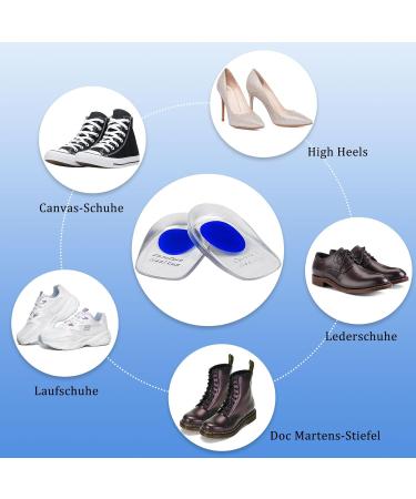 Heel Spur Inserts - 5 Pairs Soft Gel Heel Pillows for Men & Women | Orthopedic Cushions for Heel & Achilles Tendon Protection - Buy Online on GoSupps.com