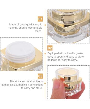 Beavorty 1Pc cream Small Creams Jar Portable Face Cream Bottle face lotion Make- up Cosmetic Jars terrarium Multipurpose Sub Container oil make up travel Acrylic - Buy Online on GoSupps.com