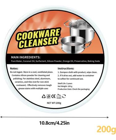 Cookware Cleaner - Polishing Stove Cleaner | Quick Oven Cleaner Fast Kitchen Supplies for Stubborn Rust Stains Household Hard Water Deposits Welts - Buy Online on GoSupps.com