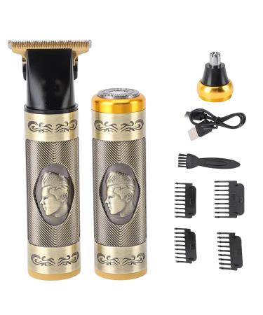 Electric Hair Clipper Kit - Portable 3 in 1 Men's Hair Cutting Kit with 3 Heads & 4 Combs for Home Use & Nose Hair Trimming - Buy Online on GoSupps.com