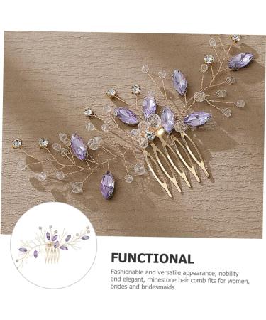 Ipetboom prom hair accessories wedding hair accessories for brides moon hair pin hair comb clips accessories prom vintage comb Hair piece rhinestones bride Hair up wedding - Buy Online on GoSupps.com