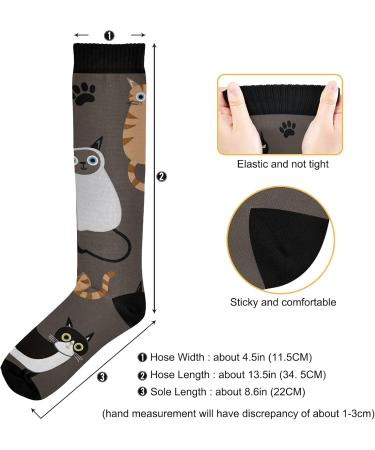 Xigua Cute Cats Compression Socks for Women & Men - Ideal for Running Medical Travel & Cycling | Improve Circulation - Buy Online on GoSupps.com