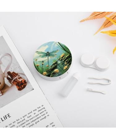 Dragonflies in Flight Contact Lens Case | Stylish & Durable Lens Care Box for Travel - Shop Now - Buy Online on GoSupps.com