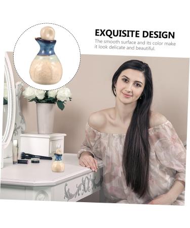 POPETPOP 1 Set aromatherapy bottle Salon bottle dispenser Porcelain Essential Oil Diffuser vintage makeup spa decor Essential Oil Bottle with Stopper white ceramics lotion dispensing bottle - Buy Online on GoSupps.com