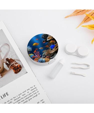 Marine Life Print Contact Lens Case - Travel Box for Lens Care & Protection - Buy Online on GoSupps.com