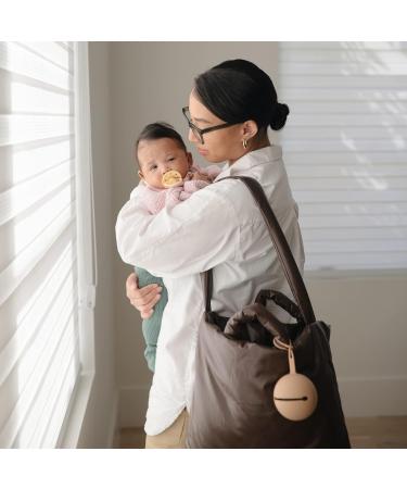 Mushie Silicone Pacifier Box | Safe Storage Holder for Babies | High-Quality Baby Accessories | Pale Taupe - Buy Online on GoSupps.com
