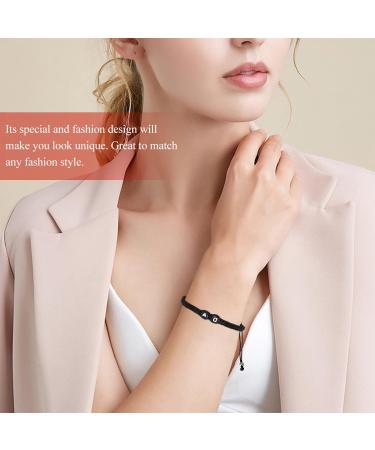 PRETYZOOM 3pcs Black and White Heart Bracelet Bracelets for Teen Girls Unisex Friendship Bracelets Couples Rope Braided Bracelets Cord Is Jade Thread Men and Women Wrist Chain Letter - Buy Online on GoSupps.com