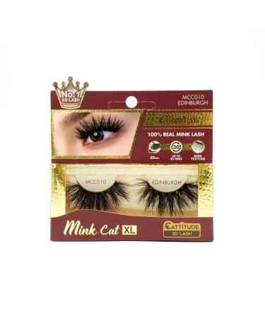 CATTITUDE 3D LASHES Edinburgh Countess Mink Cat 25mm False Eyelashes Ligthweight & Reusable