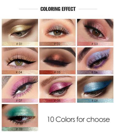 Shop 5 Colors Liquid Glitter Glossy Eyeshadow - Durable Waterproof Shimmer & Metallic Pigments | Beexy International Shipping - Buy Online on GoSupps.com