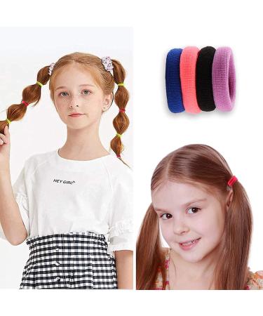 SYGY 200PCS Baby Hair Ties - Cotton Toddler Hair Bands for Girls - Elastic Cute Accessories - Multicolor Ponytail Holder for Kids - Buy Online on GoSupps.com