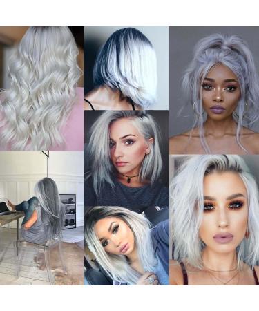 12 Pcs Colored Hair Extensions Colorful Clip in Hair Extensions 22 inch Synthetic Straight Hair Extensions for Kids Girls Women Cool - Buy Online on GoSupps.com