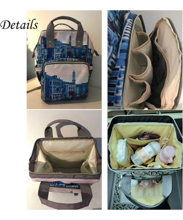 Personalized Pink Diaper Bag | Custom Waterproof Mummy Backpack | Nappy Bags for Travel & Daypack | Unique Gift for Moms & Girls - Buy Online on GoSupps.com