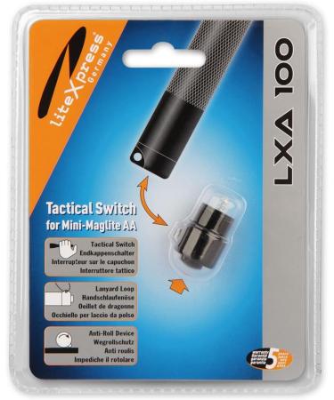 LiteXpress Knife End Cap Switch - Black for AA Lamps | Model M 1010269310 | International Shipping Available - Buy Online on GoSupps.com