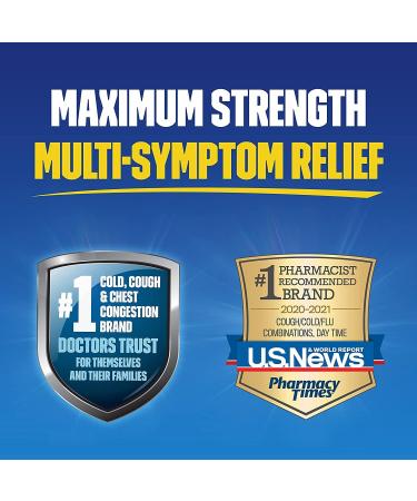 Mucinex Fast-Max Max Strength Cold Flu Sore Throat 16 Liquid Gels - Pack of 2 - Buy Online on GoSupps.com