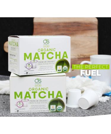 Greenside Detox Herbal Tea Matcha Single Serve Cups - Antioxidant Rich with Anti-Aging Nutrients - 10 Cups (3g Serving) - Herbal Body Supplements - Buy Online on GoSupps.com