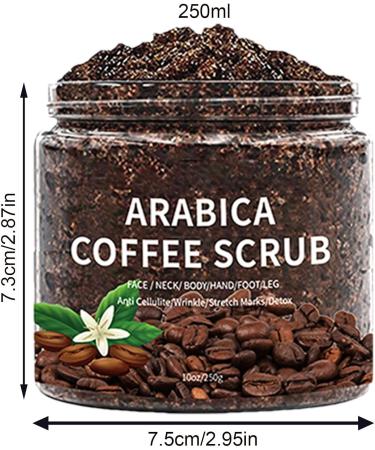 Coffee Body Scrub | Coffee Scrub Body Exfoliator | Moisturizing and Exfoliatings Body Face Hand Foot Scrub | Deep Cleansing Body Exfoliator for All Skin Types - Buy Online on GoSupps.com