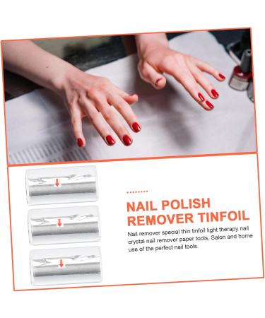 POPETPOP 3rolls Nail Foil Gold Flake Paper Nail Soak off Wraps Dip Remover Gold Flakes for Crafts Nail Remover Accessory Accessories for Girls Cake Nail Bag Thin Section Tin Foil - Buy Online on GoSupps.com