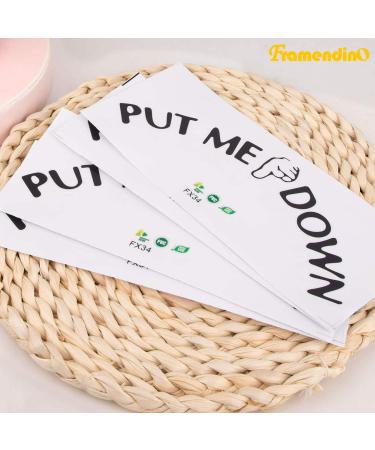 Framendino 4 Pack Black Funny Reminder Toilet Seat Decal Sticker Set for Bathroom - Buy Online on GoSupps.com