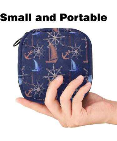 Javenproeqt Women's Bonds Organizer - Reusable First Period Pocket Large Size 17x17x12cm Multi-Colored Tropical Leaves - Perfect for Girls & Women - Buy Online on GoSupps.com