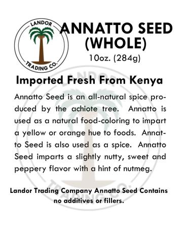 Organic Annatto Seed (Whole) - 10 oz | Natural Coloring Spice | Non-GMO - Buy Online on GoSupps.com