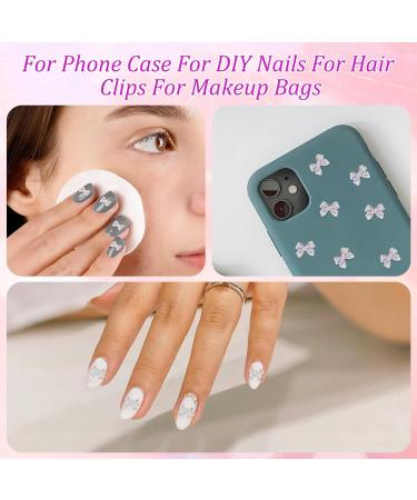 140pcs Aurora Bow Nail Charms & Rhinestones 3D Nail Bows Colorful Nail Charms for Acrylic Nails Resin Bowknot Nail Charms DIY Nail Accessories for Women Girls Nail Crafts Art - Buy Online on GoSupps.com