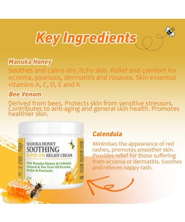 Manuka Honey Draw Salve Cream - Soothing Relief for Seborrheic Dermatitis Eczema Rosacea Psoriasis & Dry Scalp - Buy Online on GoSupps.com