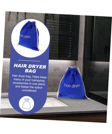 VINTORKY 1pc Hair Dryer Storage Bag Canvas Rucksack Blow Dryer Bag Drawstring Bag Black Backpack 33.00X30.00X0.50CM Blue - Buy Online on GoSupps.com