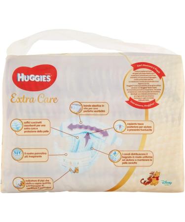 Huggies Extra Care Diapers Size 5 (11-25 kg) - 32 Pack | Soft & Comfortable Baby Diapers for International Shipping - Buy Online on GoSupps.com