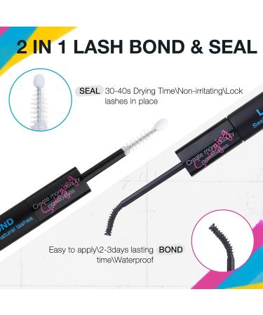 SWINGING Lash Clusters Bond and Seal - Waterproof Individual Lash Glue for Long-Lasting DIY Eyelash Extensions (2-3 Days Retention - Buy Online on GoSupps.com