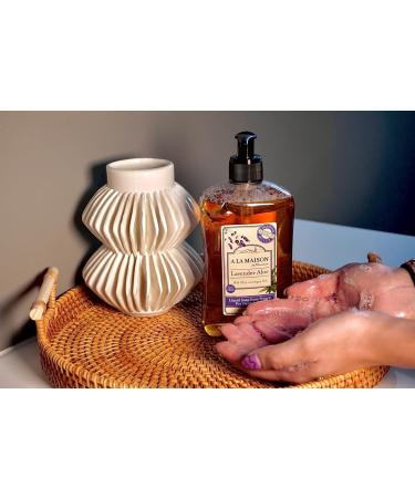 A LA MAISON Lavender Aloe Liquid Hand Soap - Triple French Milled Natural Moisturizing Soap (3 Pack 16.9 oz) - 16.9 Fl Oz x 3 - Buy Online on GoSupps.com