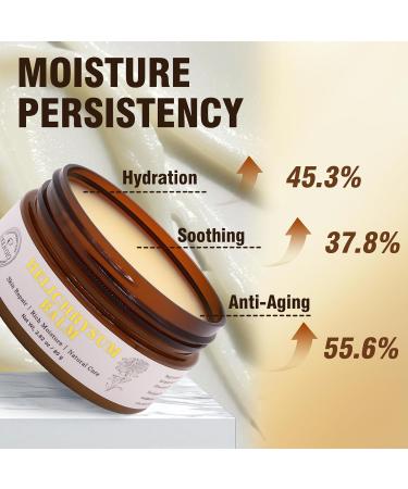 Luzia Glo Helichrysum Healing Balm Ultra-Repair Natural Salve for Skin | Soothing Nourishing & Moisturizing | Herbal Recovery Balm for Scars Bruises Dry & Sensitive Skin - Buy Online on GoSupps.com
