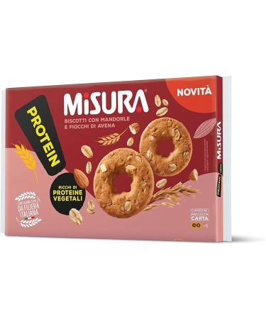  Italian Gourmet E.R. Misura Pack of 3 protein biscuits with almonds and oats rich in plant-based protein 260g pack + Italian Gourmet Polpa di Pomodoro 400g box - Buy Online on GoSupps.com