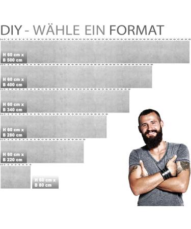 Premium Self-Adhesive Kitchen Wall Stickers Concrete Look 60x280cm | Durable Hard PET Material - Buy Online on GoSupps.com