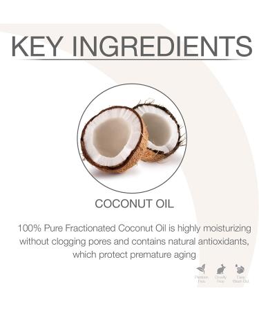Bon Vital' BVCO1G Coconut Massage Oil - 100% Pure Fractionated Coconut Oil for Dry Skin Repair - 1 Gallon Bottle for Therapeutic Massages - Buy Online on GoSupps.com
