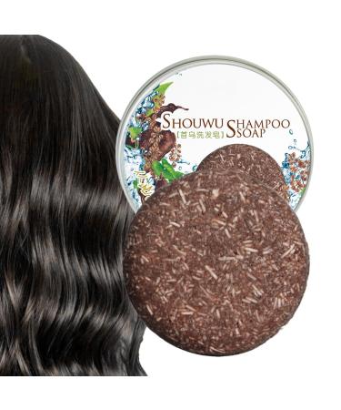 G n rique Natural Gray Hair Removal Soap - Multiflorum Rosemary Polygonum Shampoo Bar | 1.94 oz Organic Hair Color Restoring Solid Bar Nourishing A Hair Care Aid