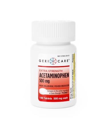 GeriCare Extra Strength Pain Relief Acetaminophen Tablets - Non Asprin