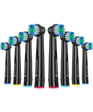 REDTRON Replacement Brush Heads Compatible with Oral B (8 Pcs) Electric Toothbrush Replacement Heads for Precision Clean Toothbrush Heads for Pro1000 Pro3000 Pro5000 Pro7000 and More Black 8 - Buy Online on GoSupps.com
